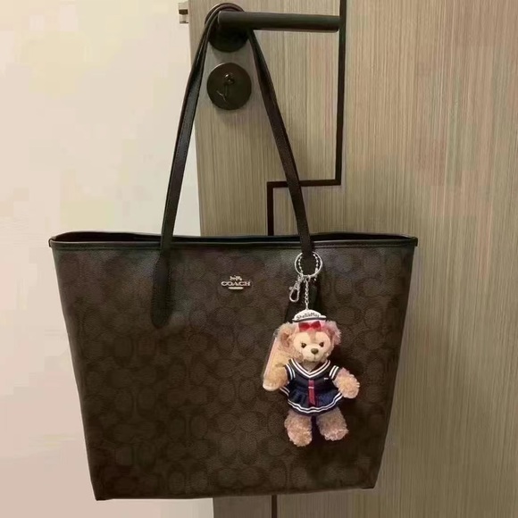 Coach shoulder Tote signature city brown and black 5696 - Picture 10 of 12